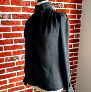 Vintage Sheer button up blouse
